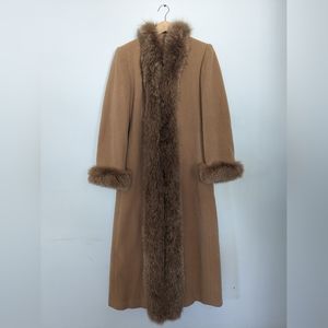 Marvin Richards Lamb Fox Fur Long Coat (Size 4)